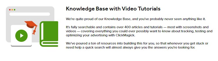 Knowledge base with video tutorials