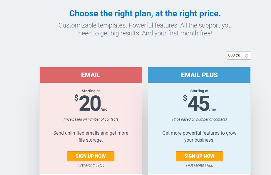  Constant Contact Pricing